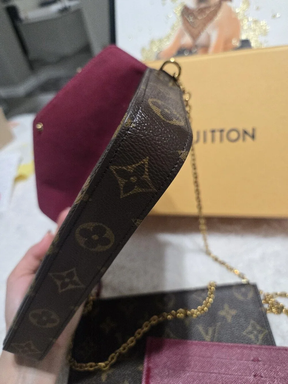🔥 Louis Vuitton Monogram Felicie Pochette Full Set 🔥